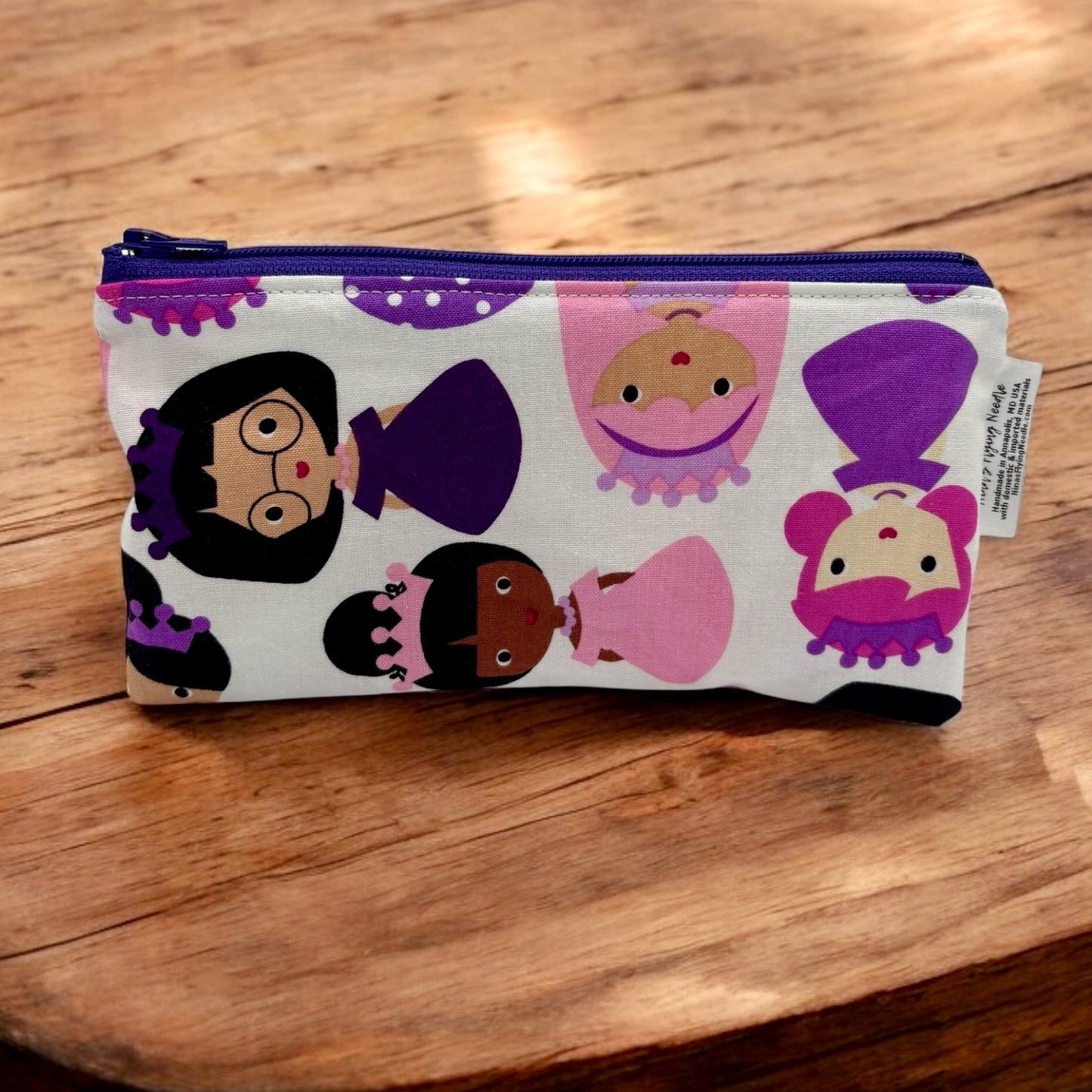 Knick Knack Sized Reusable Zippered Bag Princesses