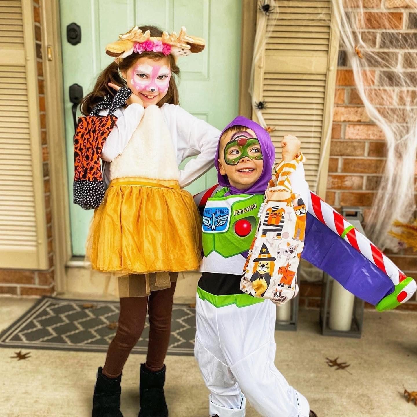 Toddler Sized Reversible Tote Cats and Pumpkins