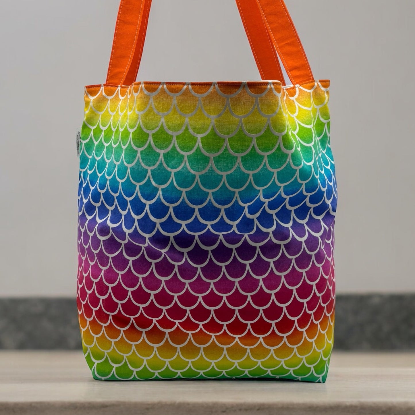 Pool Bag Scales Ombre Bright Rainbow