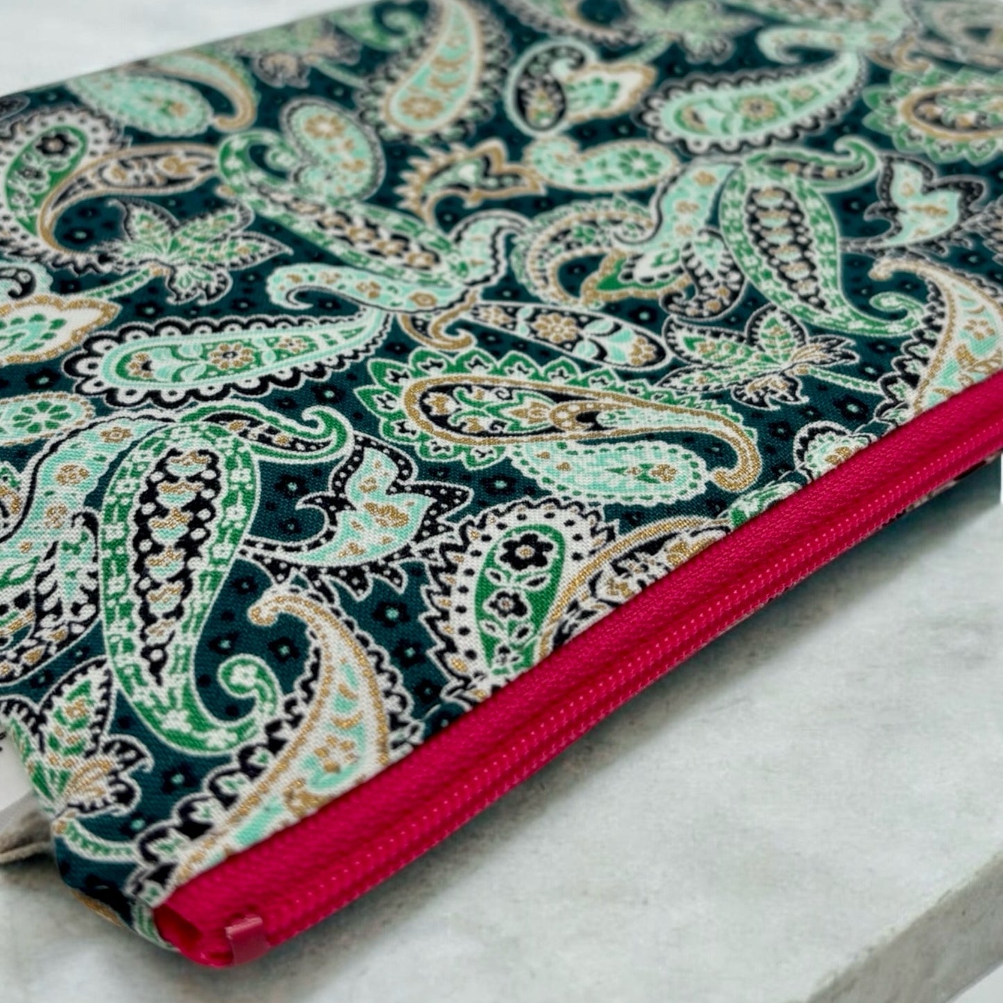 Snack Sized Reusable Zippered Bag Paisley