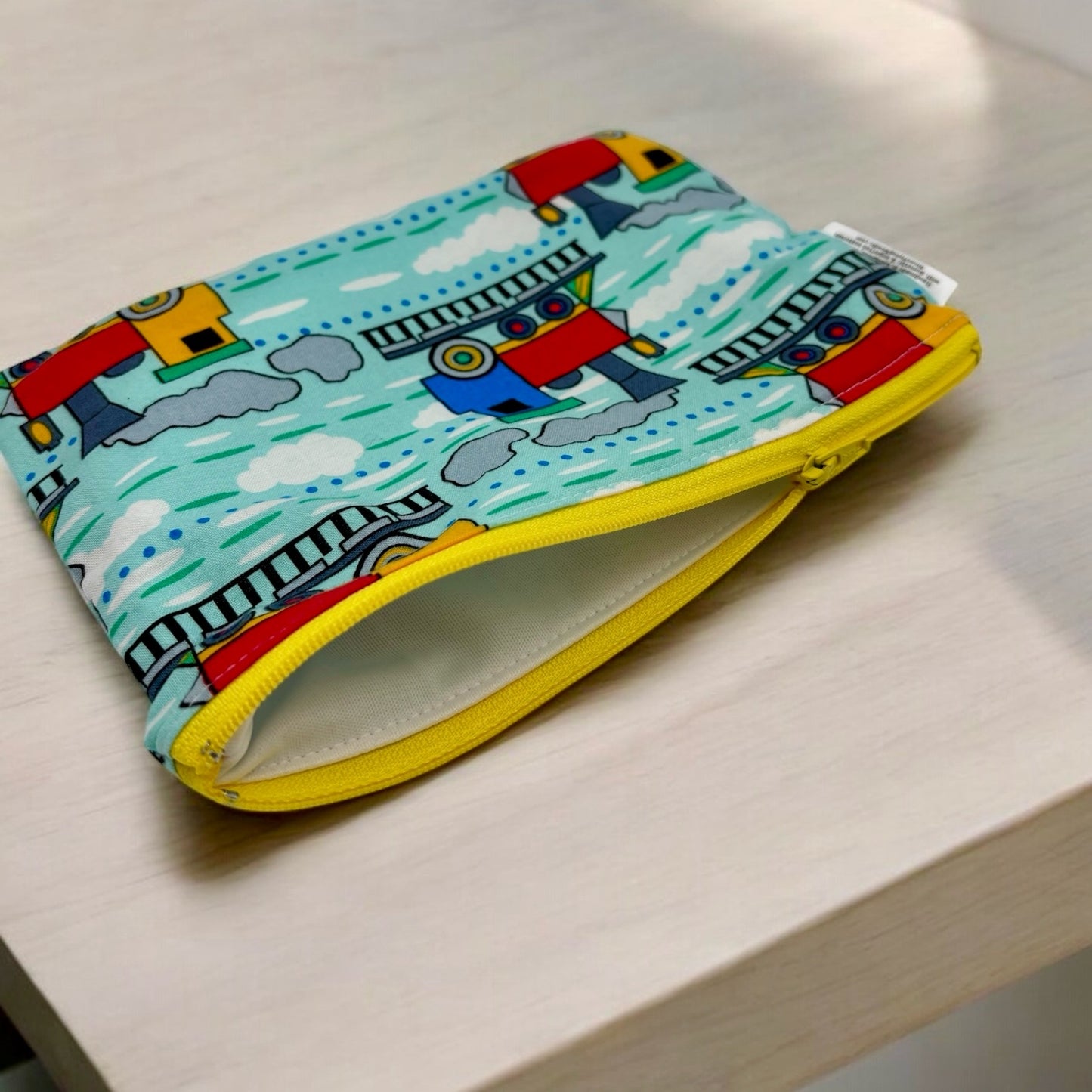 Snack Sized Reusable Zippered Bag Trains