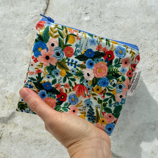 Toddler Sized Reusable Zippered Bag Floral Rifle Paper Co