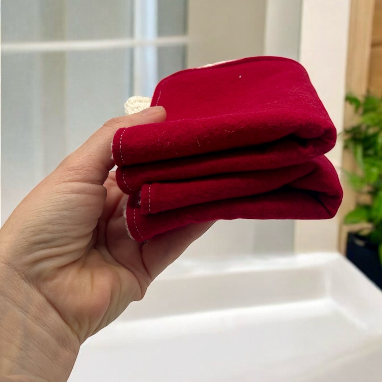 Wash Cloth - Regular - Solid Red