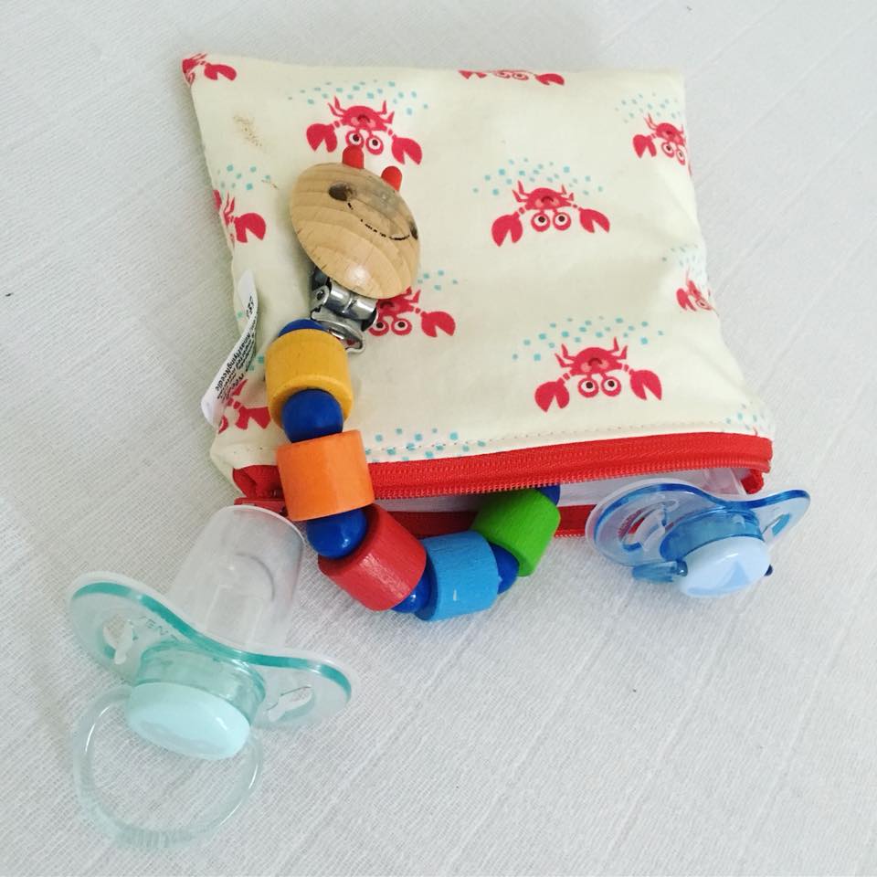 Toddler Sized Reusable Zippered Bag Jellyfish and Friends