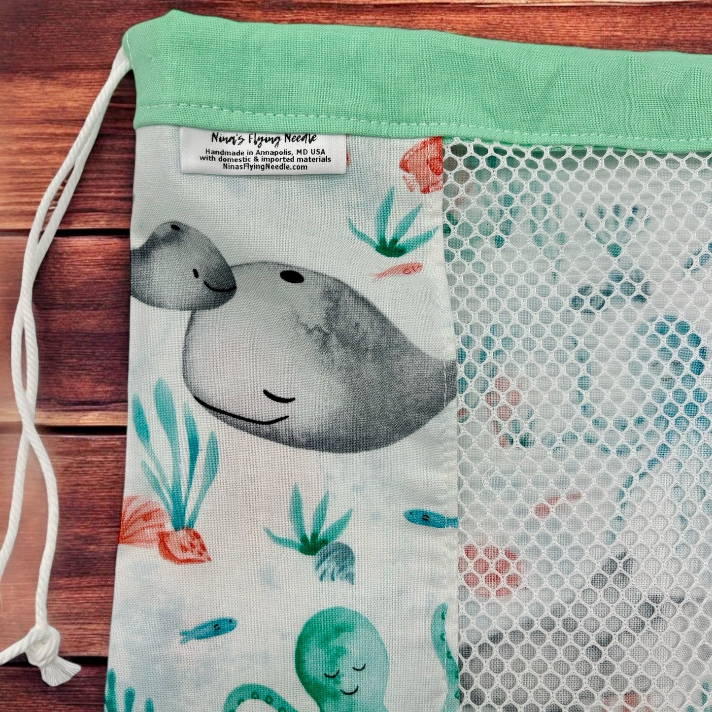 Medium Produce Bag Ocean Animals