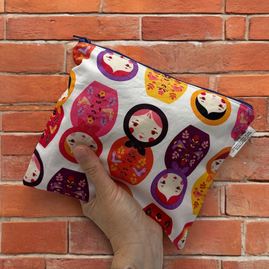 Sandwich Sized Reusable Zippered Bag Matryoshka Stacking Dolls