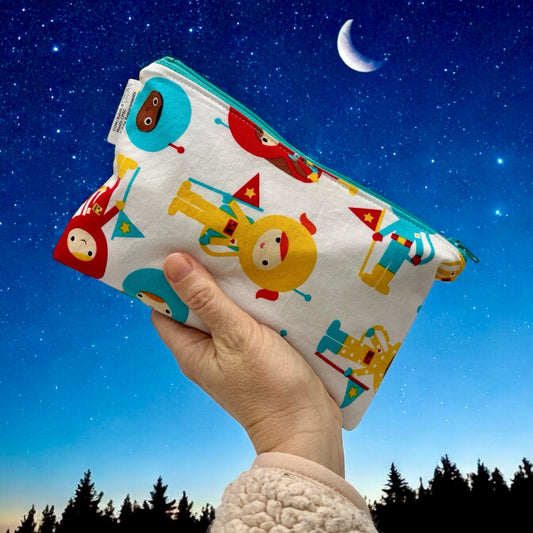 Snack Sized Reusable Zippered Bag Space Explorers