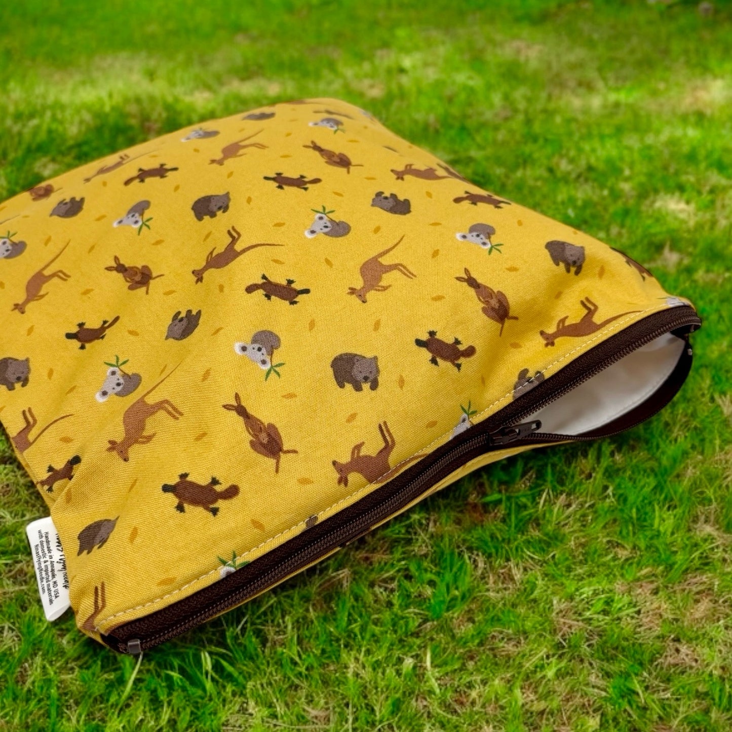 Gallon Sized Reusable Zippered Bag Australian Wildlife