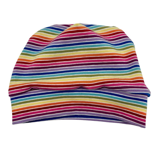 Beanie Hat in Big Kid: Stripes Rainbow