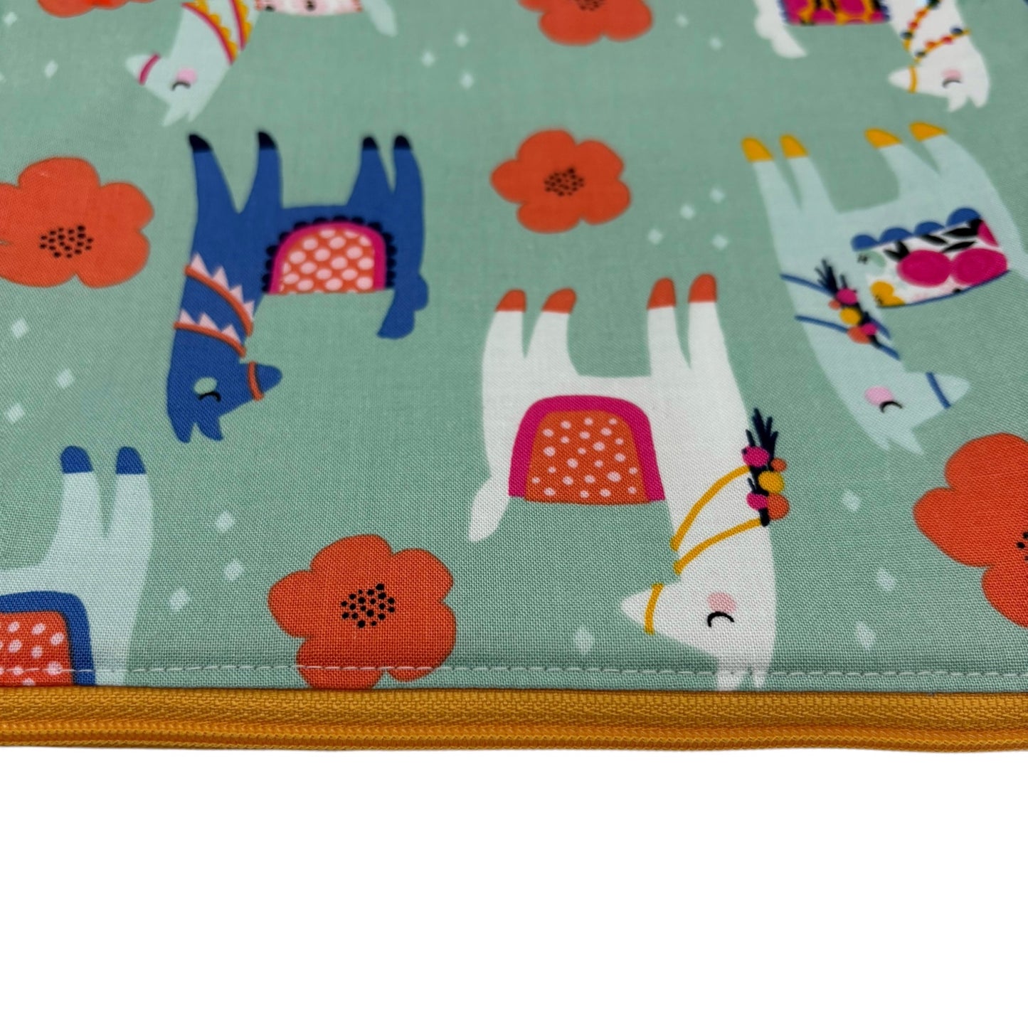 Gallon Sized Reusable Zippered Bag Llamas