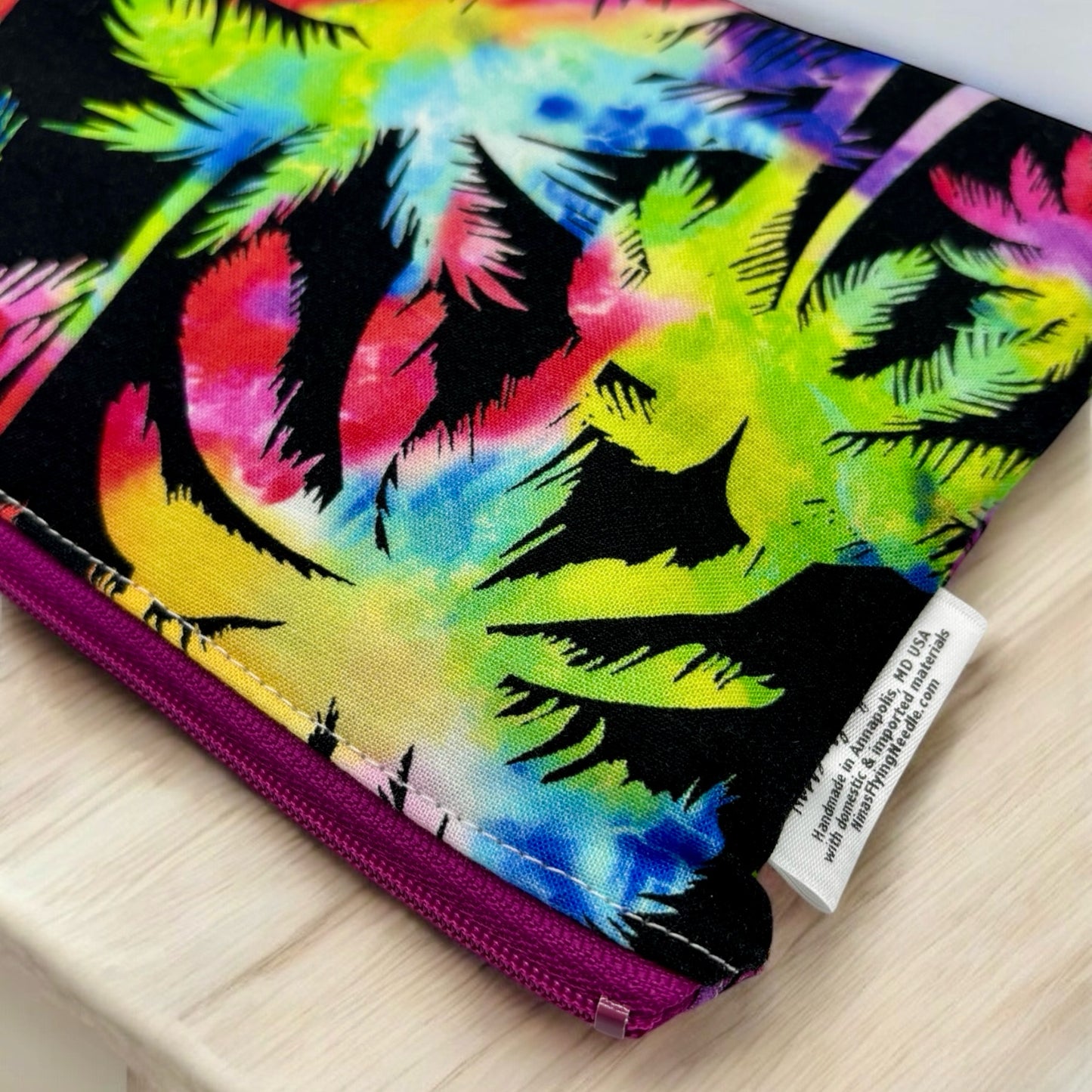 Travel Sized Wet Bag Palm Trees Tie Dye