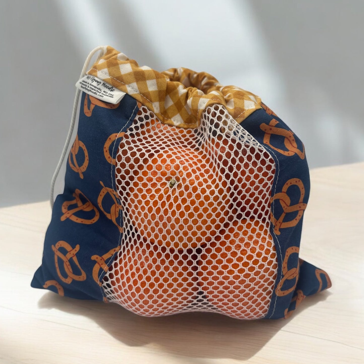 Small Produce Bag Floral Cherry Blossoms