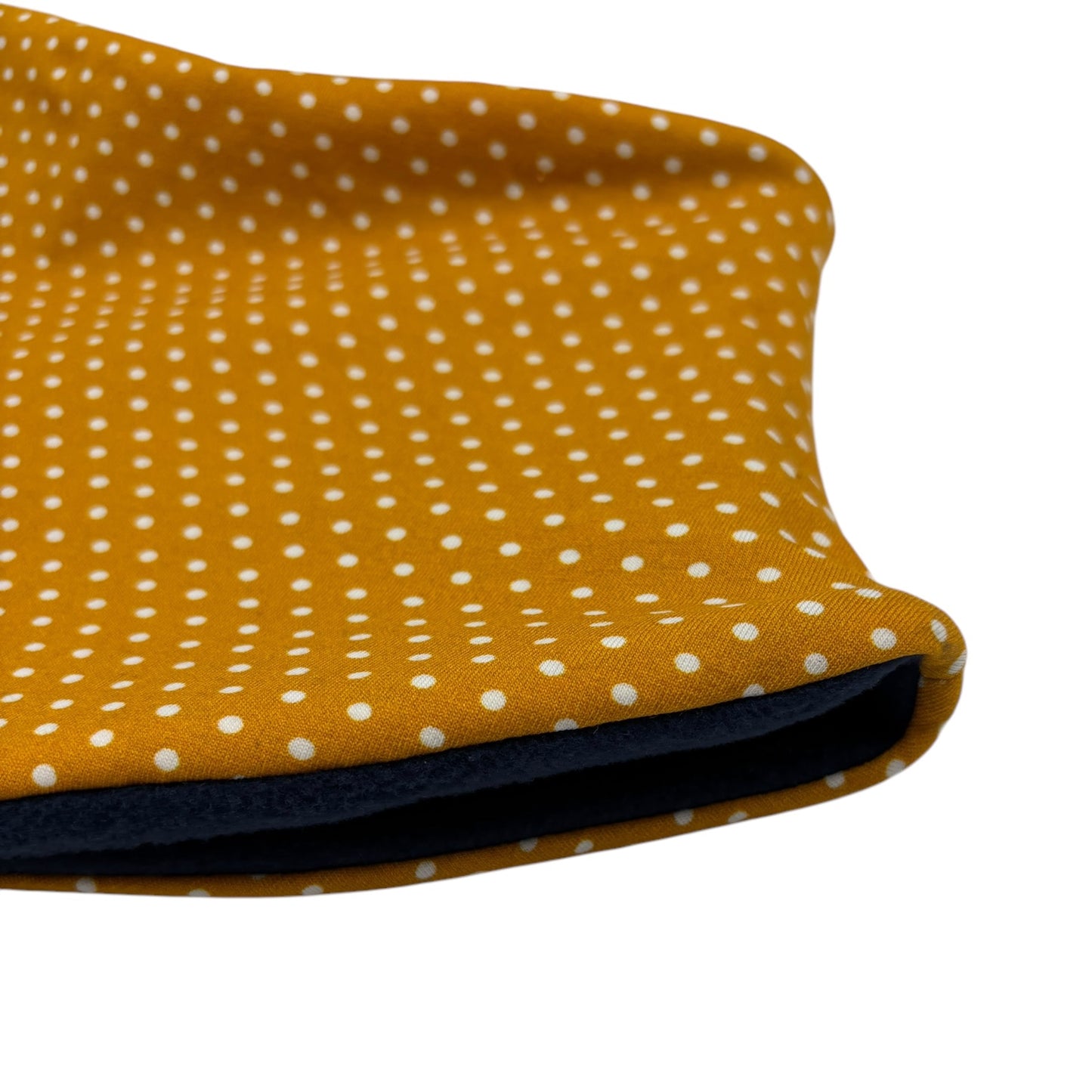 Adult Handmade Neck Warmer Dots on Yellow