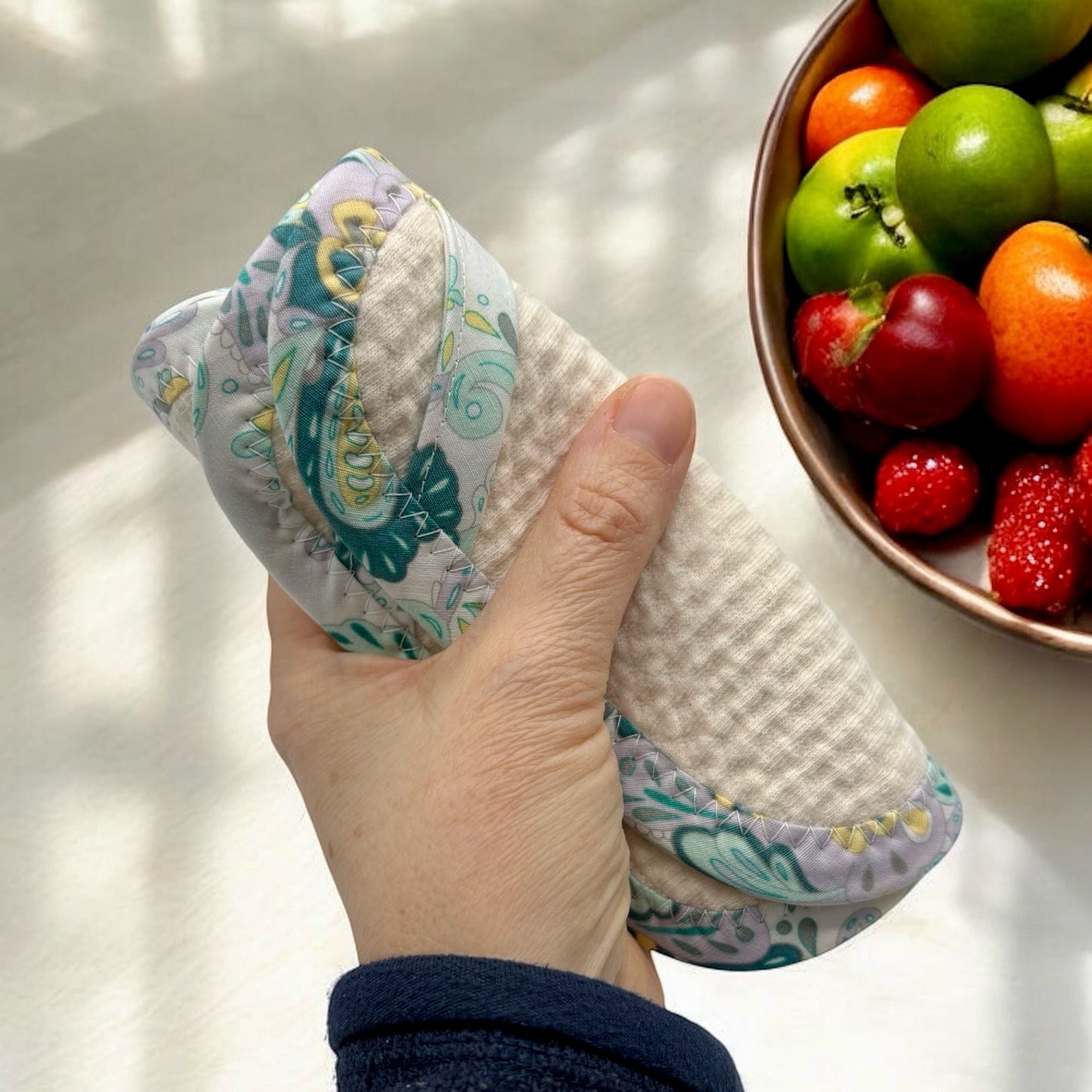 Set of 2 TINY Reusable Paper Towels - Paisley