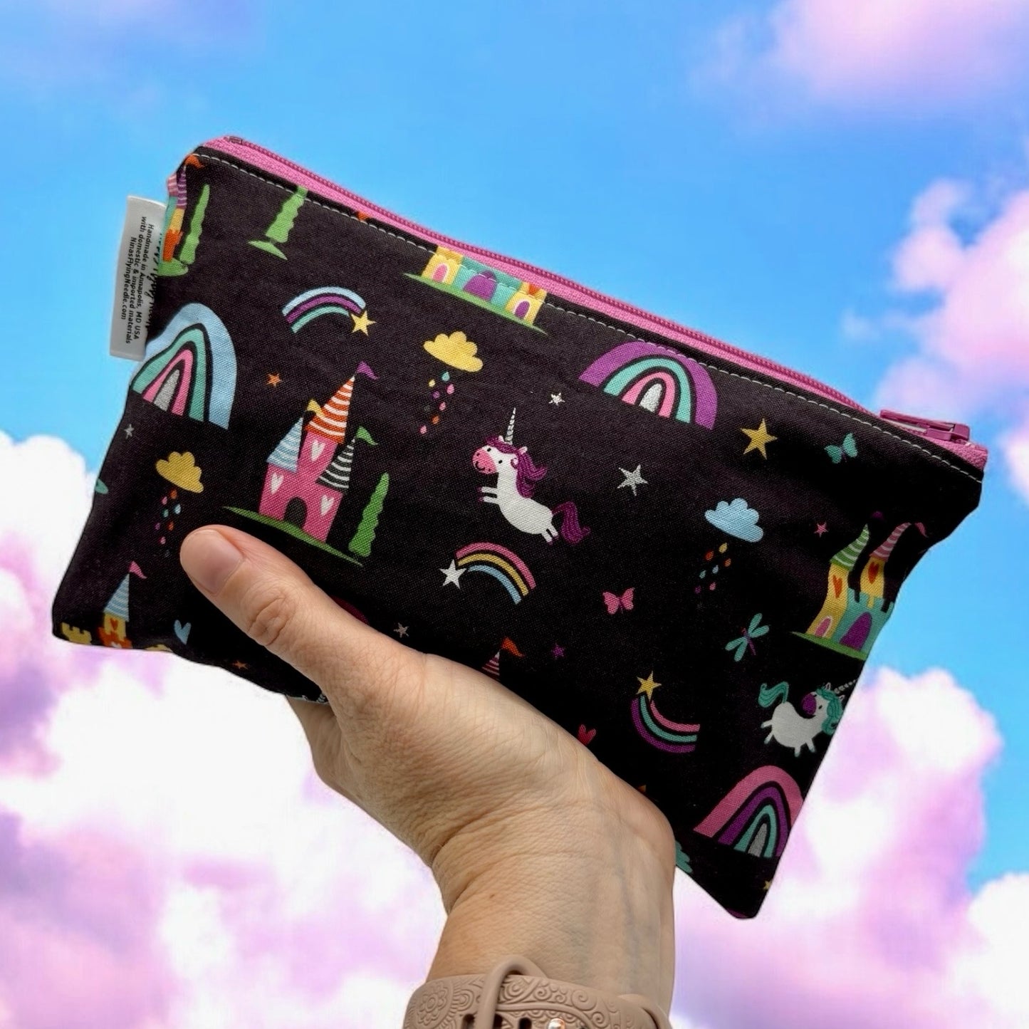 Snack Sized Reusable Zippered Bag Unicorn Kingdom