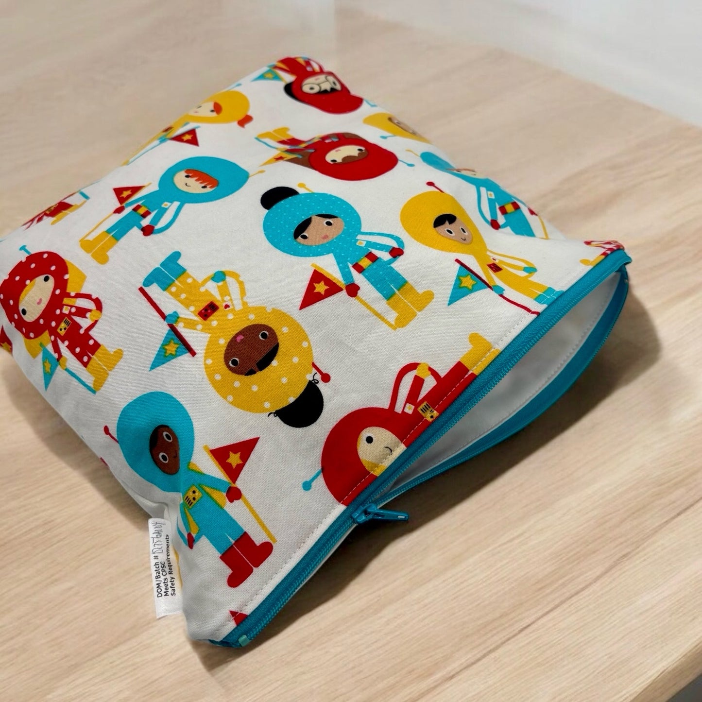 Gallon Sized Reusable Zippered Bag Space Explorers