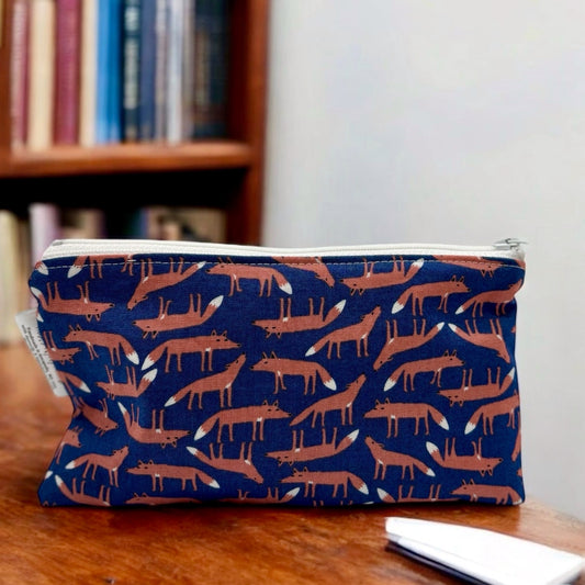 Knick Knack Sized Reusable Zippered Bag Foxes