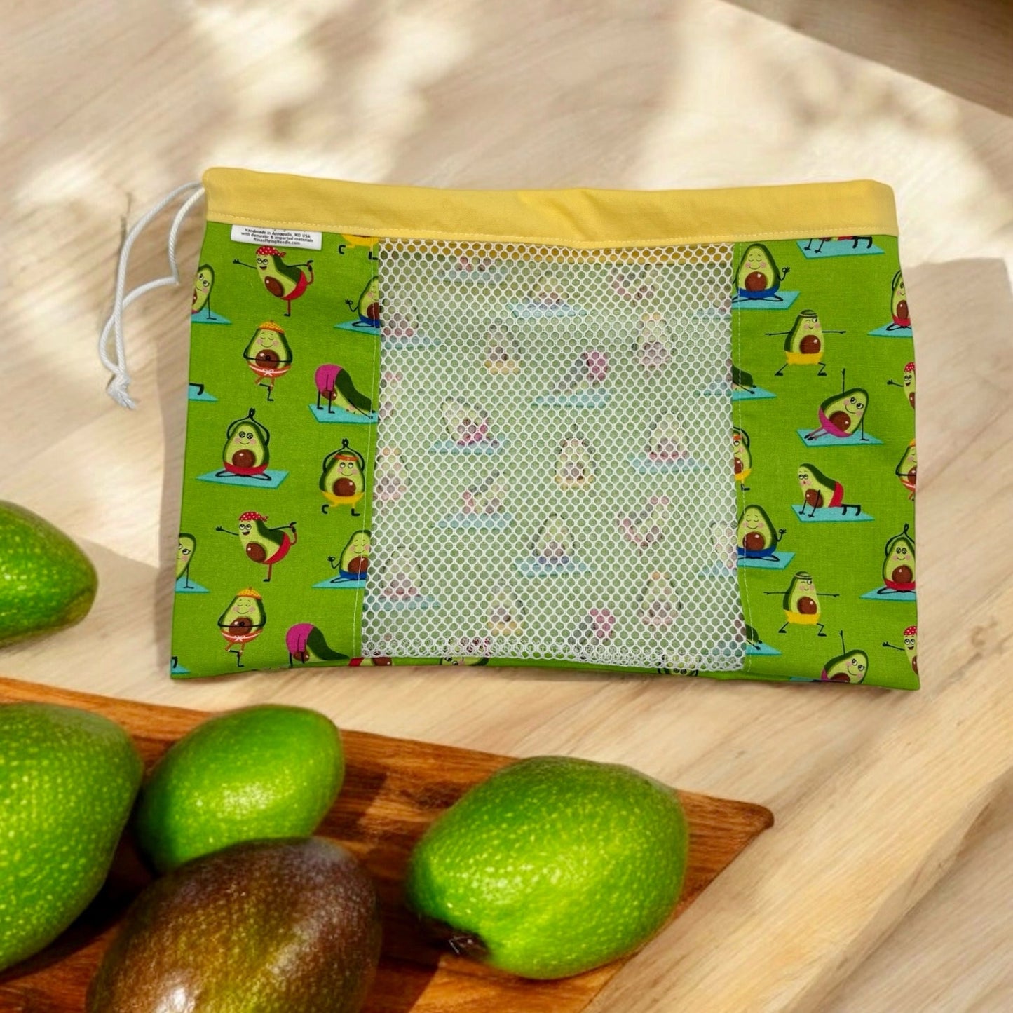 Medium Produce Bag Avocados Doing Yoga