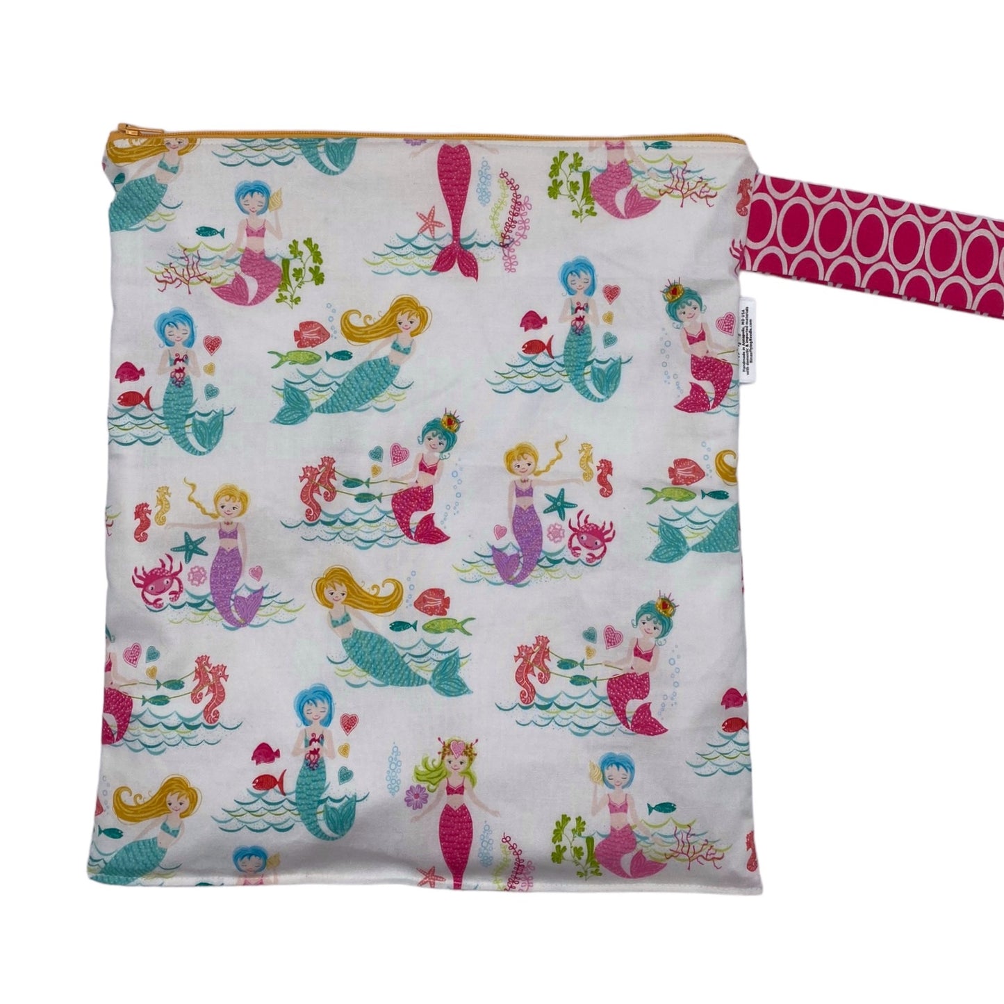 Large Wet Bag with Handle Mermaids