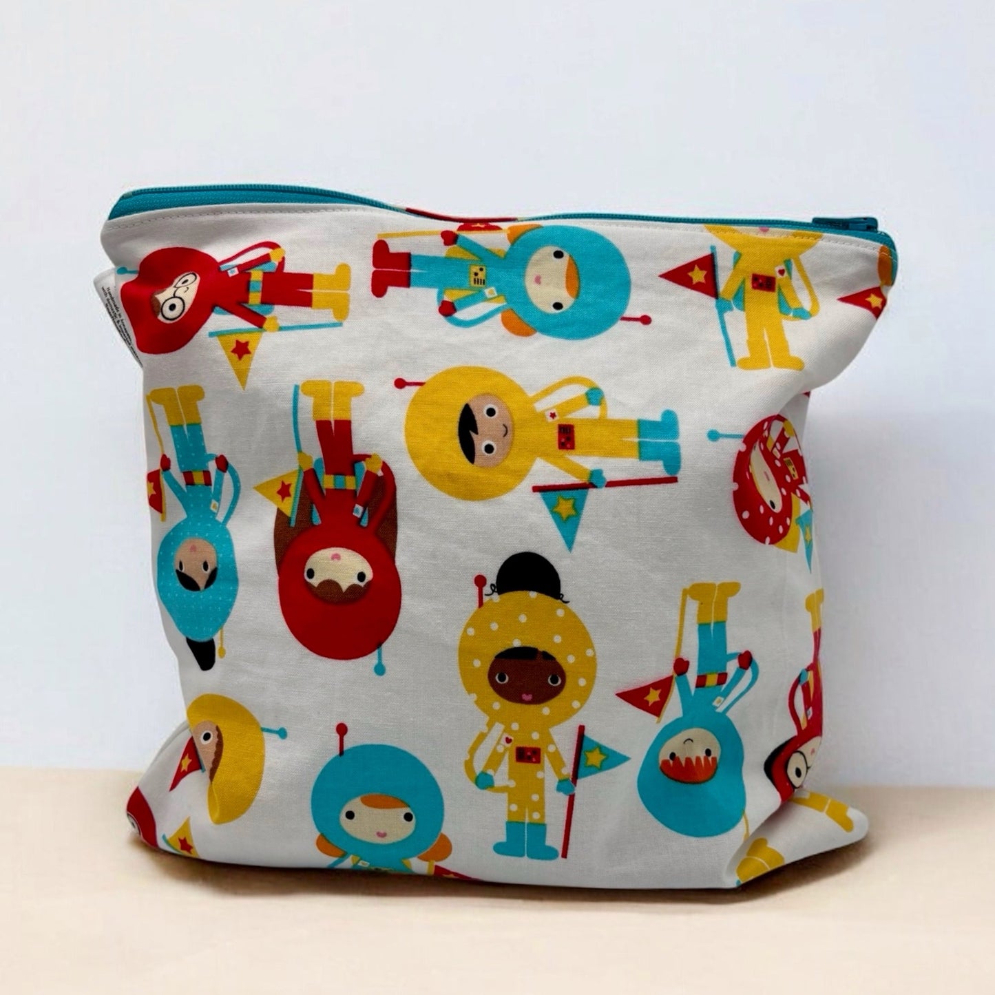 Gallon Sized Reusable Zippered Bag Space Explorers