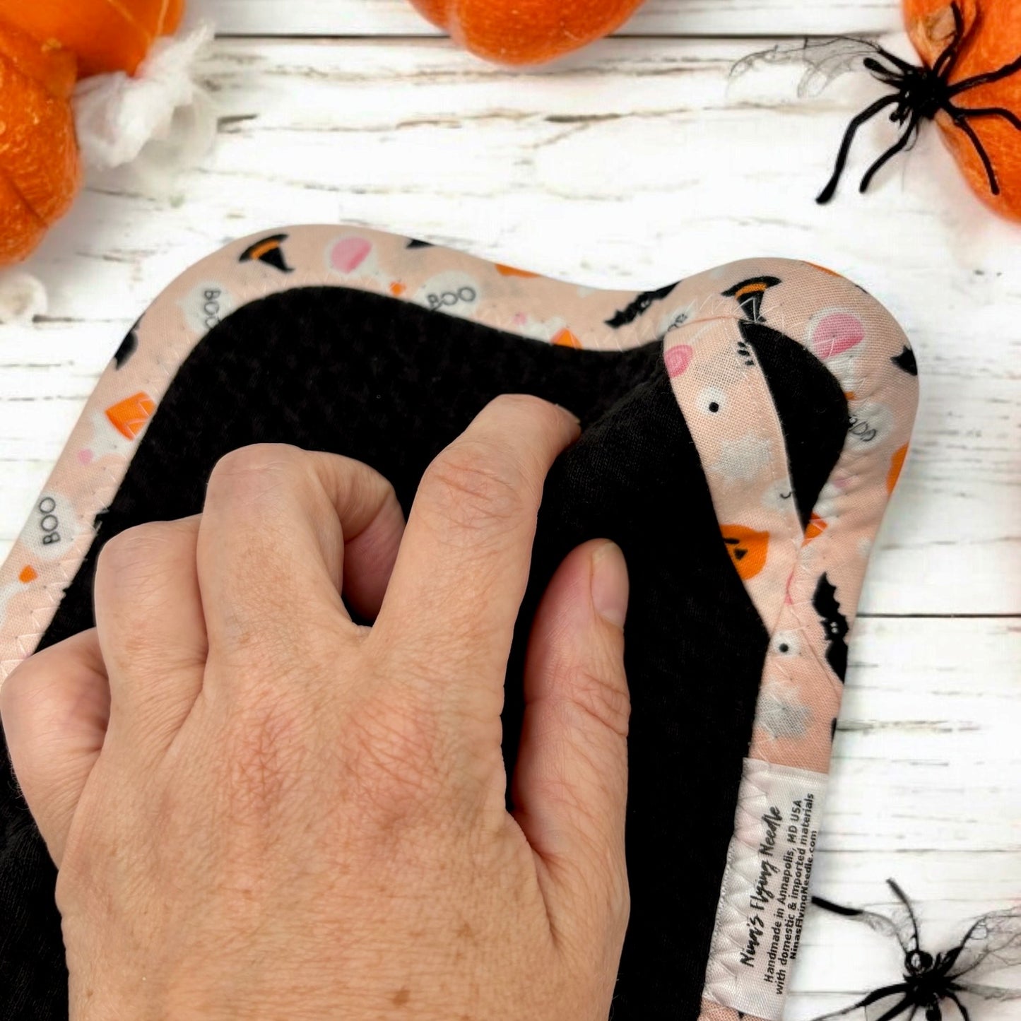 Set of 2 TINY Reusable Paper Towels - Halloween