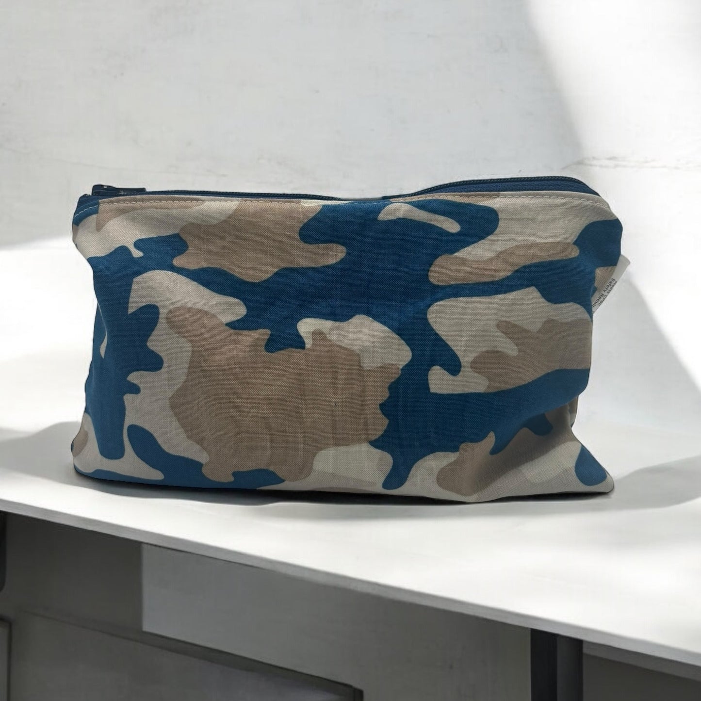 Snack Sized Reusable Zippered Bag Camouflage Navy