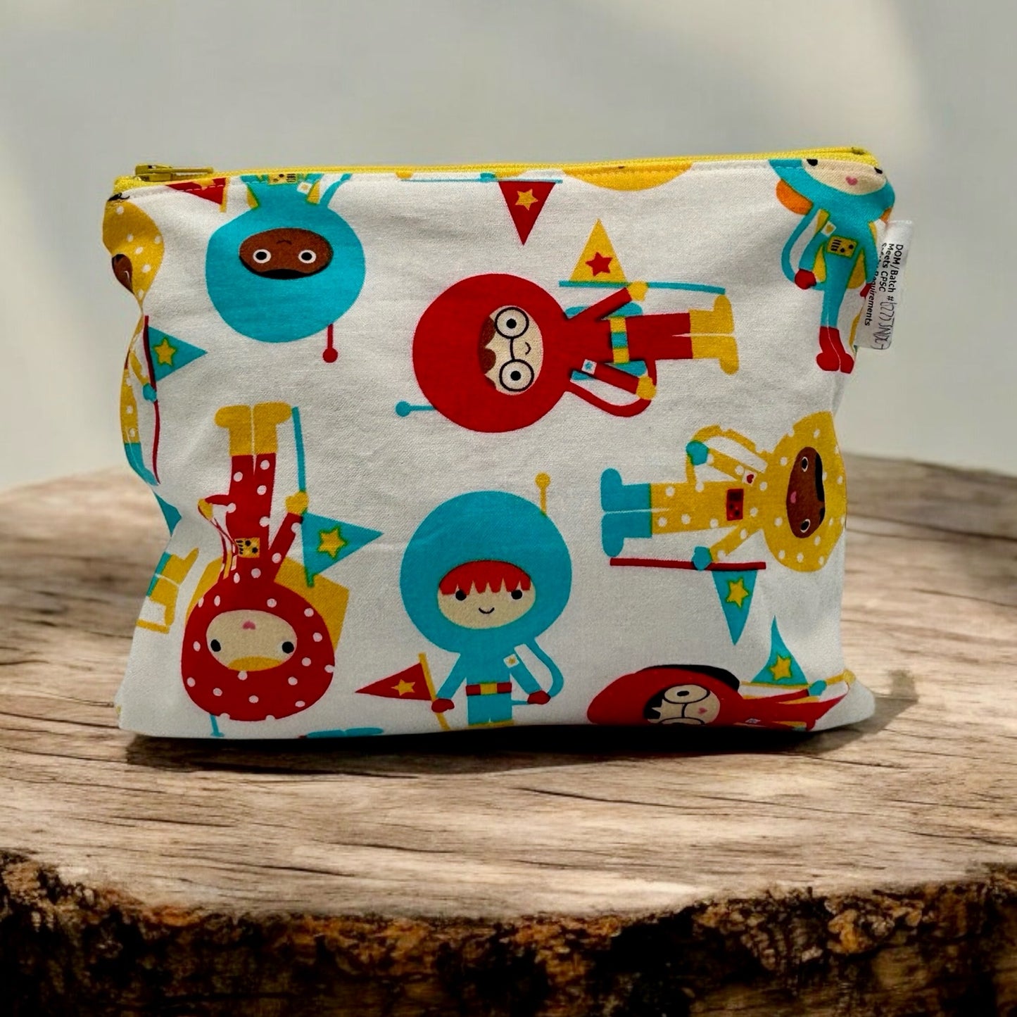 Sandwich Sized Reusable Zippered Bag Space Explorers