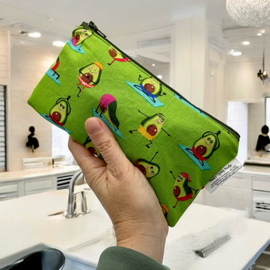 Knick Knack Sized Reusable Zippered Bag Avocados