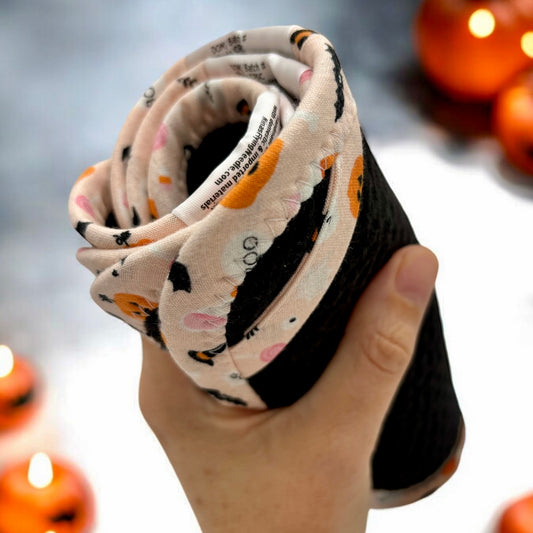 Set of 2 TINY Reusable Paper Towels - Halloween