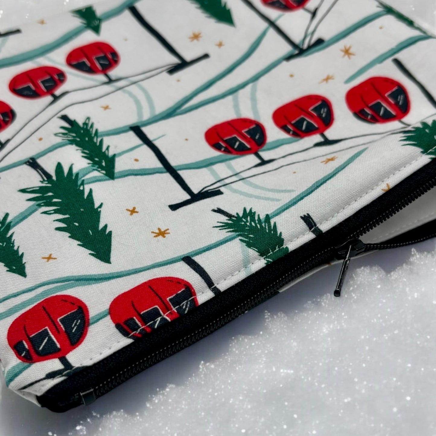 Sandwich Sized Reusable Zippered Bag Ski Lift