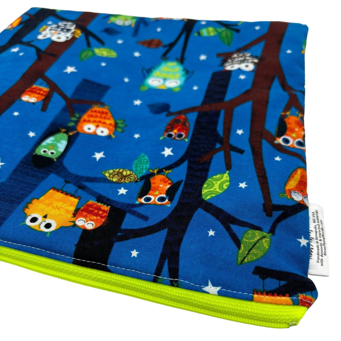 Gallon Sized Reusable Zippered Bag Owls