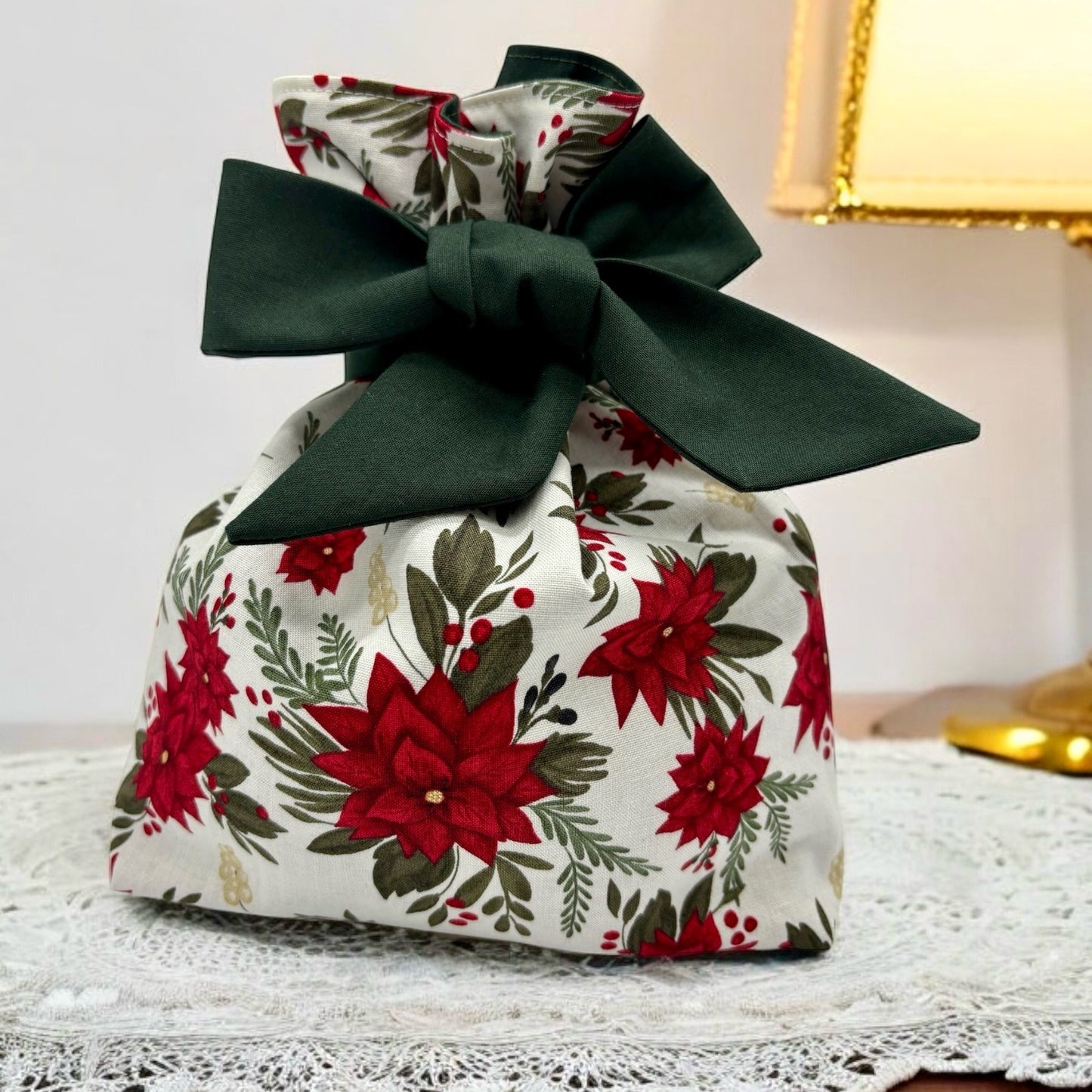 Little Something Gift Bag - Poinsettia