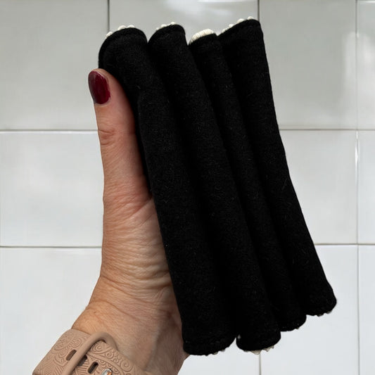 Wash Cloths - Minis - Solid Black