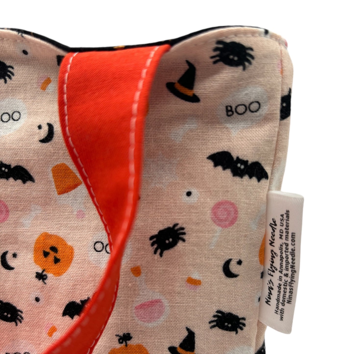 Toddler Sized Reversible Tote Halloween Icons and Stars