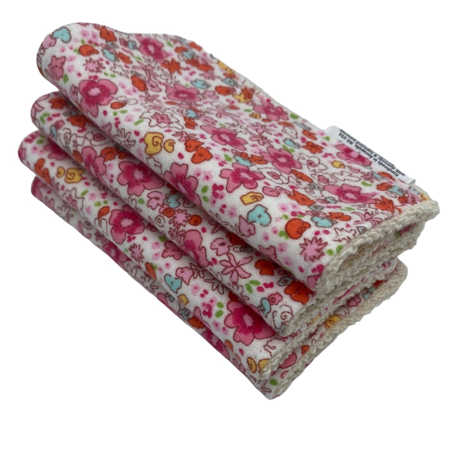 Wash Cloths - Minis - Florals in Pink