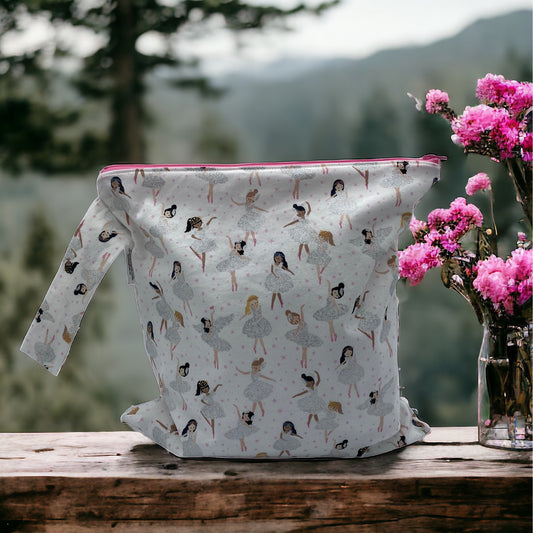 Large Wet Bag with Handle Ballerinas