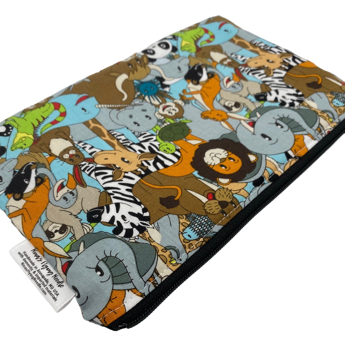 Snack Sized Reusable Zippered Bag Animals Cartoon