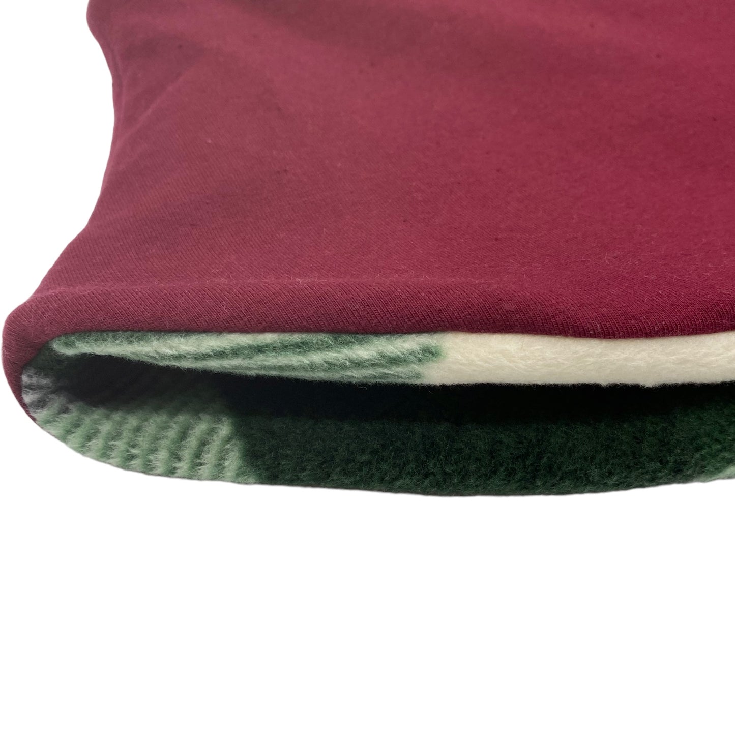 Adult Handmade Neck Warmer Solid Maroon (multiple liner options)