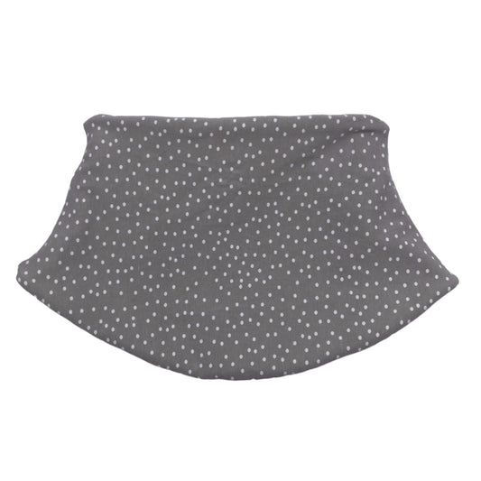 Adult Handmade Neck Warmer Dots On Gray