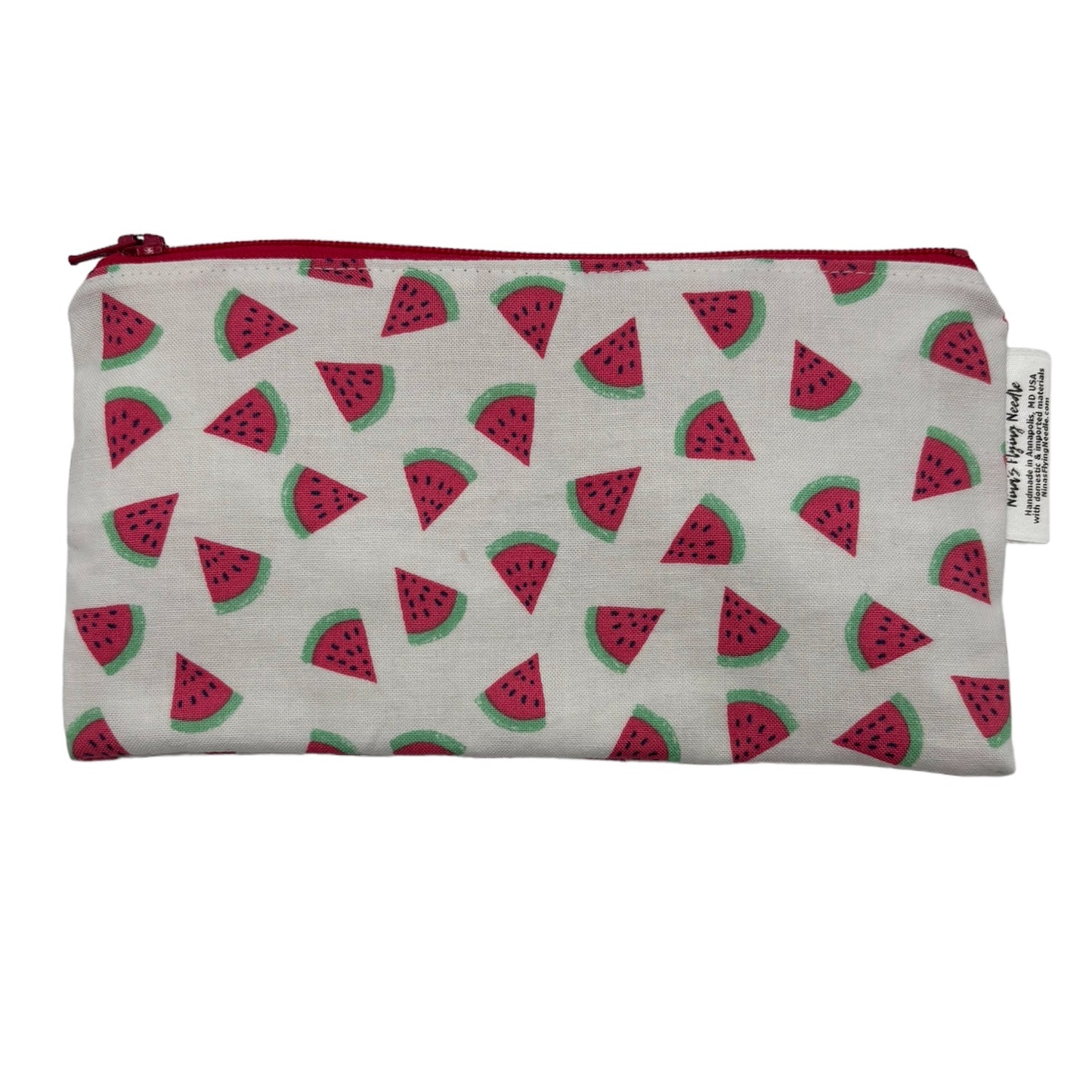 Knick Knack Sized Reusable Zippered Bag Watermelon Slices