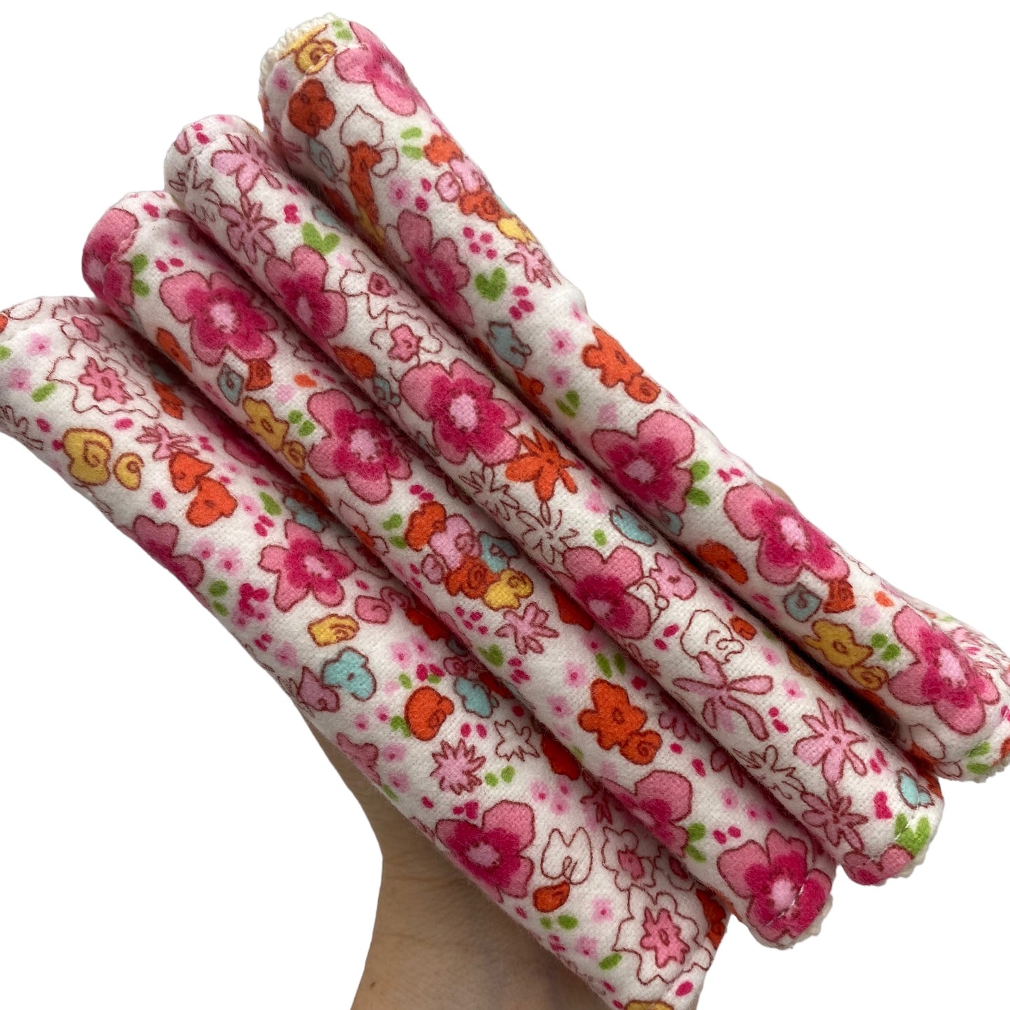 Wash Cloths - Minis - Florals in Pink