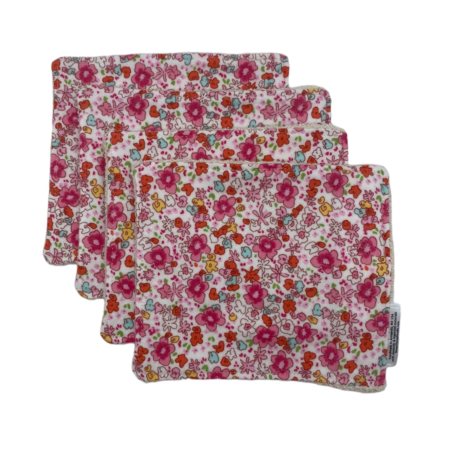 Wash Cloths - Minis - Florals in Pink