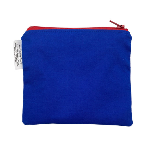 Toddler Sized Reusable Zippered Bag Solid Royal Blue