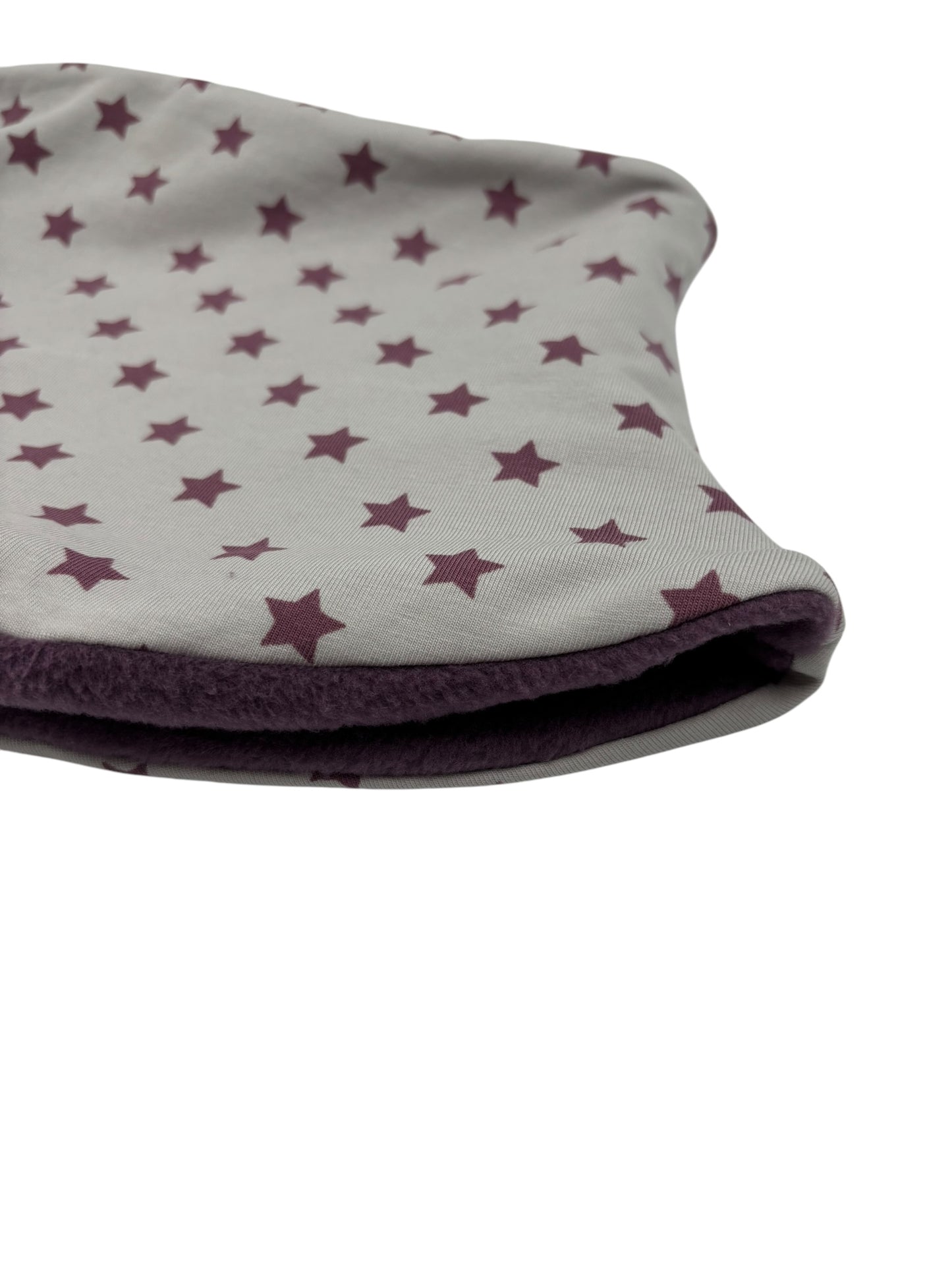 Child's Handmade Neck Warmer Stars on Gray