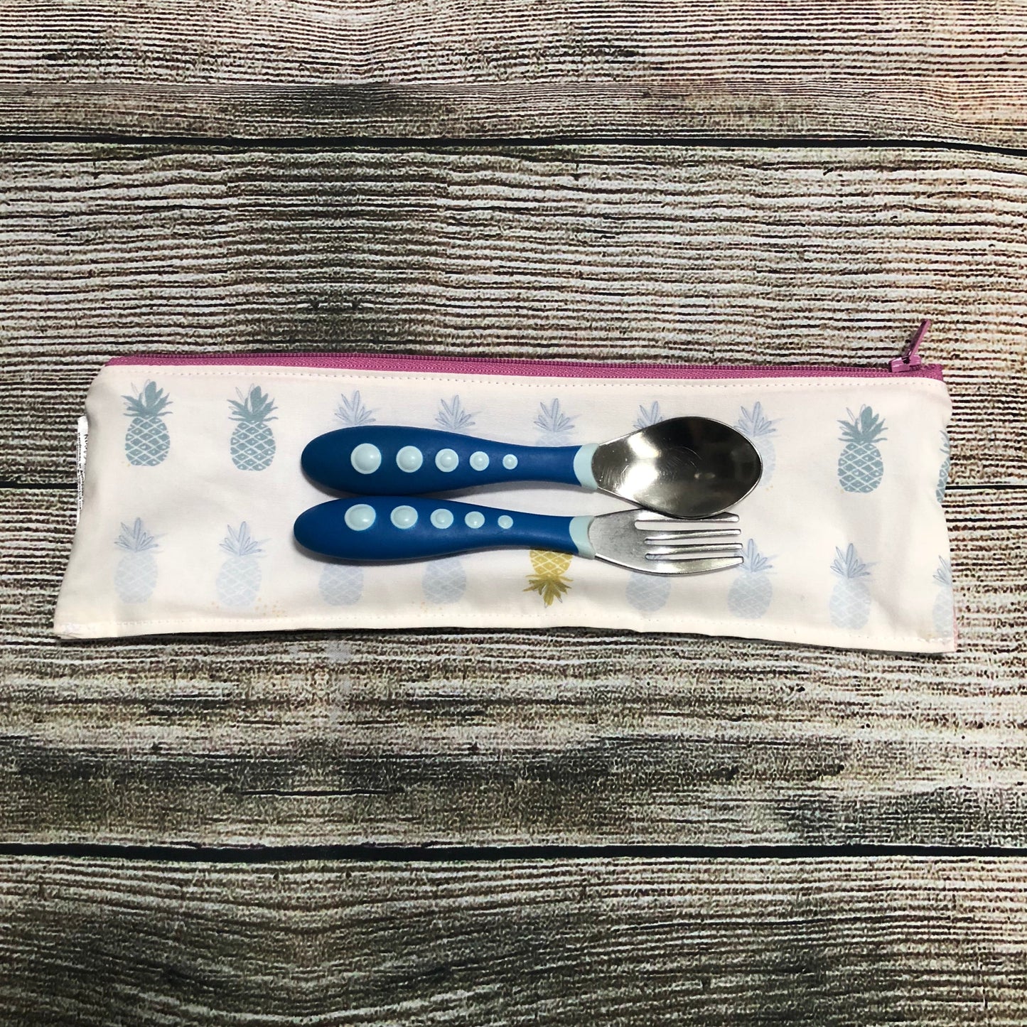 Regular Sized Reusable Straw/Utensil Wet Bag Sailboats