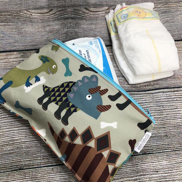 Travel Sized Wet Bag Stripes Block