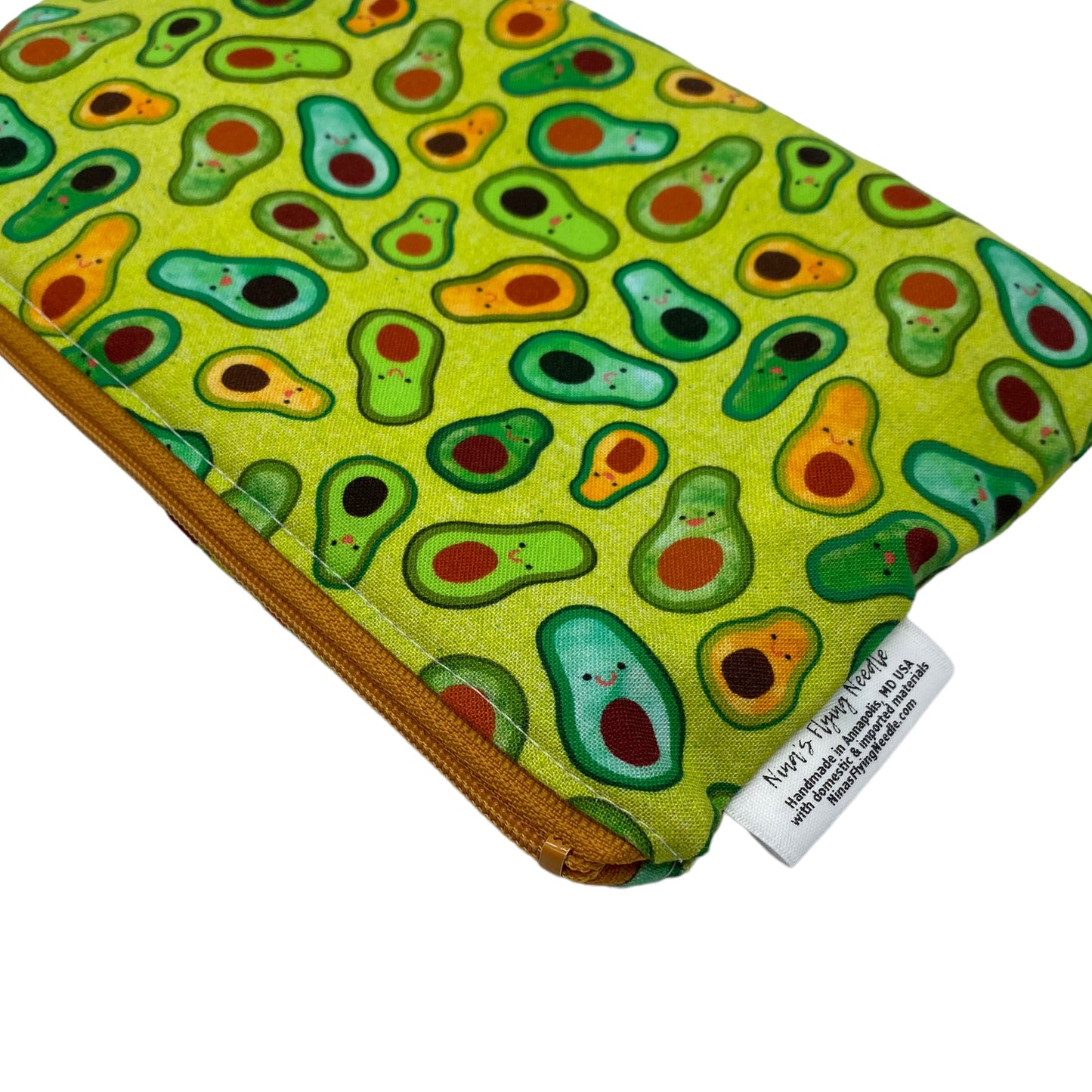 Snack Sized Reusable Zippered Bag Avocados