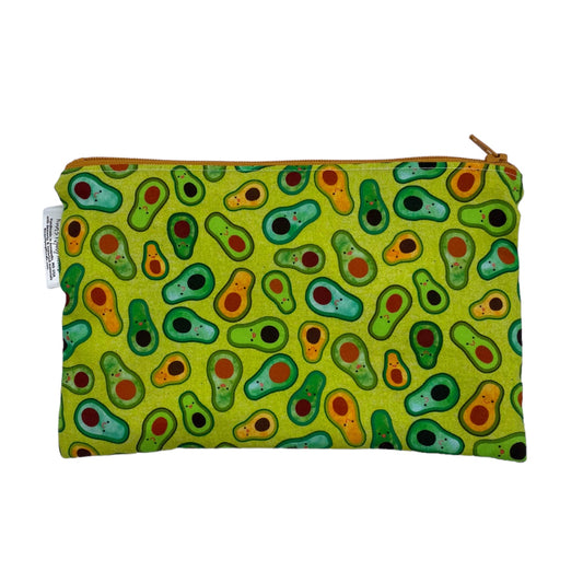 Snack Sized Reusable Zippered Bag Avocados