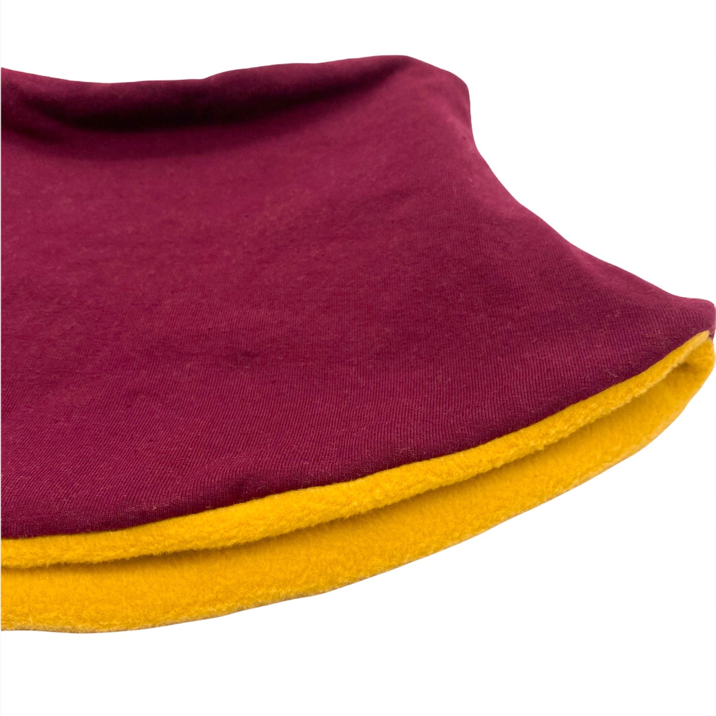 Adult Handmade Neck Warmer Solid Maroon (multiple liner options)