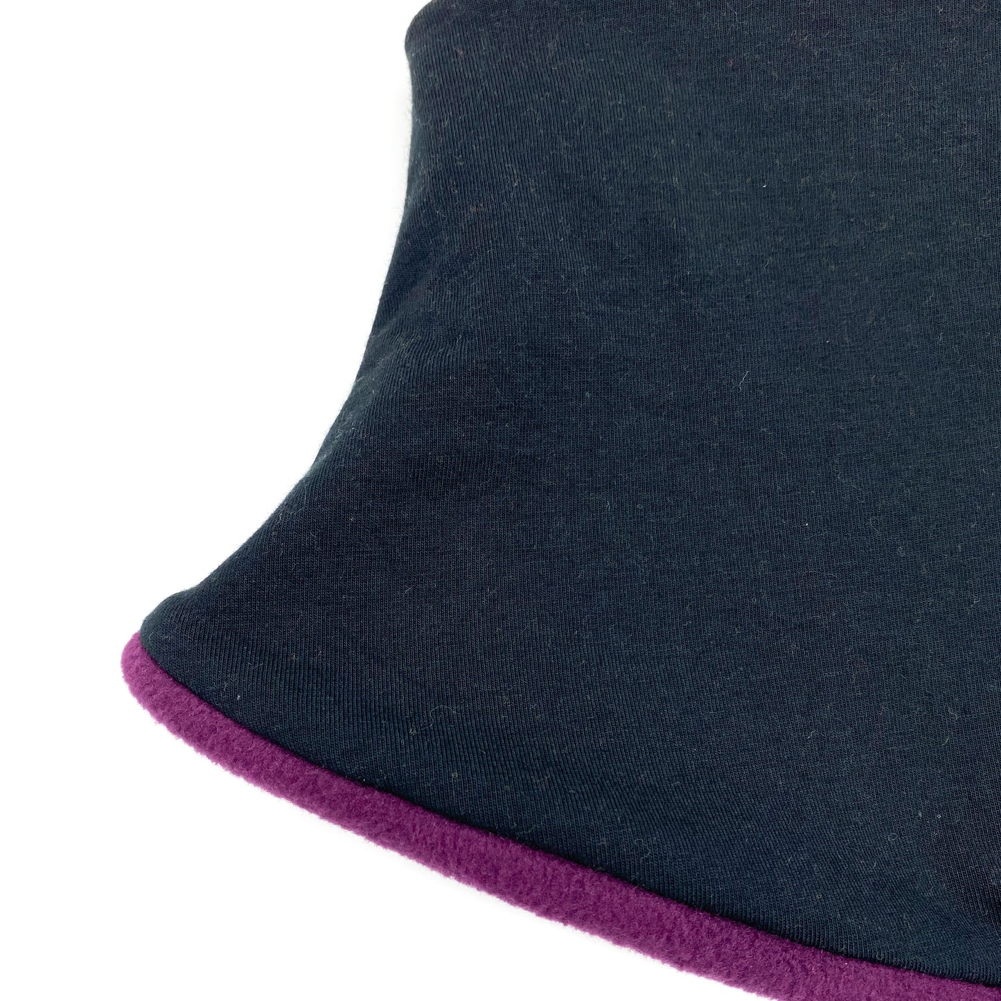 Adult Handmade Neck Warmer Solid Black (multiple liner options)